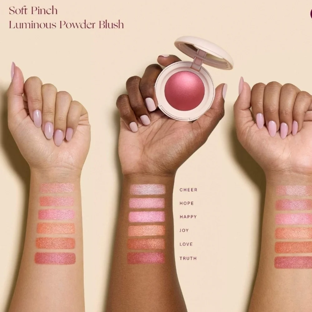Rare Beauty Soft Pinch Luminous Powder Blush: Joy (Muted Peach), .098oz, NIB